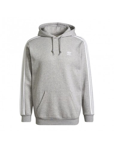 Adidas Adicolor Classics 3-Stripes Î‘Î½Î´ÏÎ¹ÎºÏŒ Î¦Î¿ÏÏ„ÎµÏ Î¼Îµ ÎšÎ¿Ï…ÎºÎ¿ÏÎ»Î± ÎºÎ±Î¹ Î¤ÏƒÎ­Ï€ÎµÏ‚ Fleece Heather Grey H06675